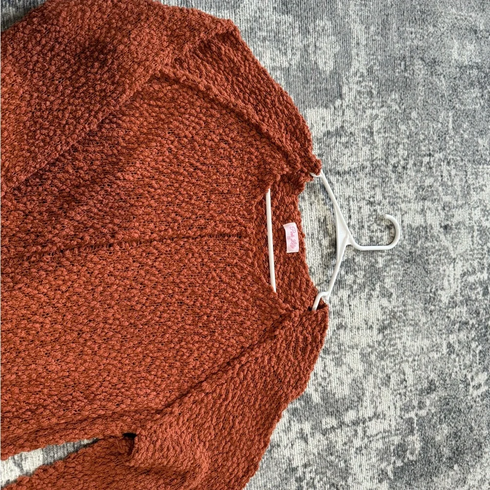 Pink Lily Textured Rust Sweater - Picture 4 of 4